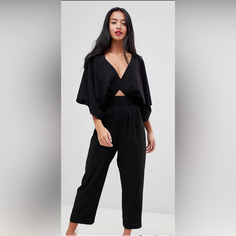 🚨ASOS DESIGN jumpsuit with kimono sleeve and peg leg Size 10 UK14